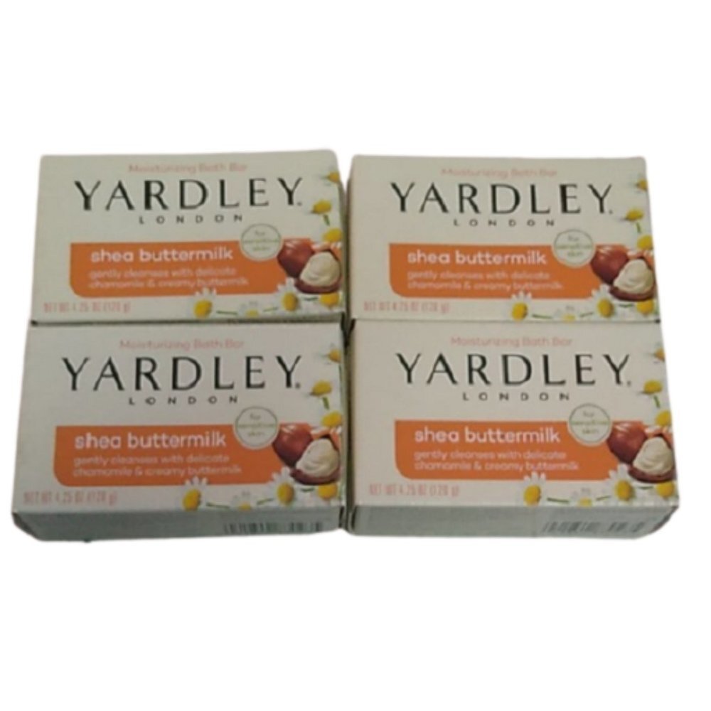 Yardley London Shea Buttermilk 4 Soap Bars